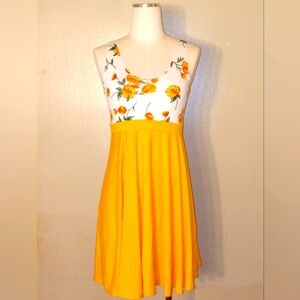 Yellow Floral Dress !